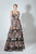 Beside Couture by Gemy - BC 1471 Embroidered Lace A-line Dress In Pink and Black