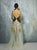 Beside Couture By Gemy - BC1255 Embroidered Contrast Organza Gown In Pink and Yellow