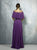 Beside Couture By Gemy - BC1266 Ruched Off Shoulder High Low Dress In Purple