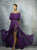 Beside Couture By Gemy - BC1266 Ruched Off Shoulder High Low Dress In Purple