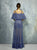 Beside Couture By Gemy - BC1271 Two Piece Floral Applique Dress In Blue
