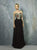 Beside Couture By Gemy - BC1277 Floral Embroidered Ruffled Dress In Black and Multi-Color