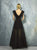 Beside Couture By Gemy - BC1283 Embellished Tulle Lace A-line Dress In Black