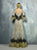 Beside Couture By Gemy - BC1285 Lace Illusion Bateau A-line Dress In Silver and Gold