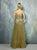Beside Couture By Gemy - BC1292 Strapless Floral Applique Gown In Brown and Pink