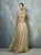 Beside Couture By Gemy - BC1295 Embroidered Peplum Organza A-line Gown In Neutral