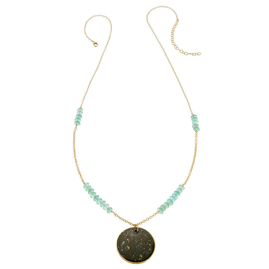 Beloved Necklace - Pyrite Coin