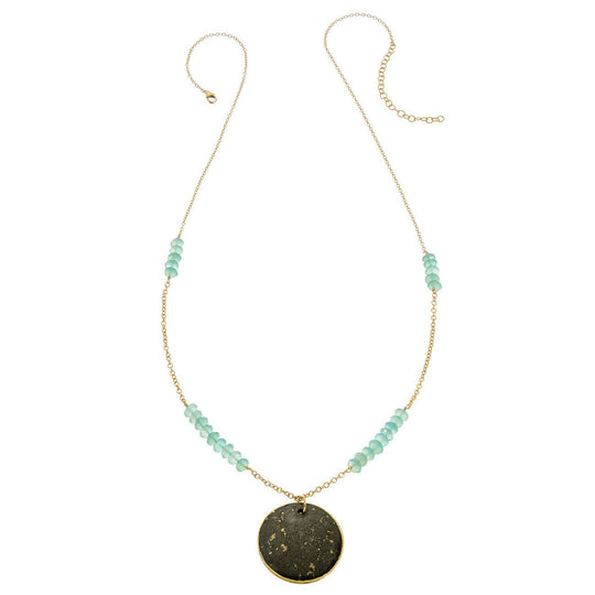 Heather Hawkins - Beloved Necklace - Pyrite Coin
