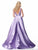 Sherri Hill - 51856 Sleeveless V Neck Mikado Ballgown In Purple