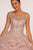 Elizabeth K - GL2517 Bead Embellished Ruffled Ballgown In Purple