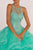 Elizabeth K - GL2518 Beaded Illusion Jewel Ballgown In Blue