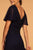 Elizabeth K - GL2520 Embroidered V-Neck A-Line Evening Gown In Blue