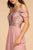 Elizabeth K - GL2527 Jeweled Bodice Plunging Off Shoulder Gown In Purple