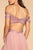 Elizabeth K - GL2527 Jeweled Bodice Plunging Off Shoulder Gown In Purple