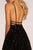 Elizabeth K - GL2581 Allover Sequin Sexy Open Back A-Line Gown In Black