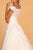 Elizabeth K Bridal - GL2596 Scalloped Bateau Neck Lace Ballgown In White