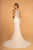 Elizabeth K Bridal - GL2597 Embellished Lace Halter Trumpet Gown In White and Neutral
