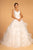 Elizabeth K Bridal - GL2599 Embellished Lace Illusion Scoop Dress In White and Neutral