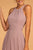 Elizabeth K - GL2605 Lace Halter Chiffon A-line Dress In Pink