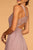 Elizabeth K - GL2605 Lace Halter Chiffon A-line Dress In Pink