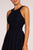 Elizabeth K - GL2605 Lace Halter Chiffon A-line Dress In Blue