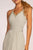 Elizabeth K - GL2606 Lace Pleated Halter Chiffon A-line Dress In Green