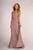 Elizabeth K - GL2607 Pleated Sweetheart Chiffon A-line Dress In Pink