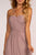 Elizabeth K - GL2607 Pleated Sweetheart Chiffon A-line Dress In Pink