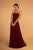 Elizabeth K - GL2607 Pleated Sweetheart Chiffon A-line Dress In Red