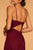 Elizabeth K - GL2607 Pleated Sweetheart Chiffon A-line Dress In Red