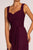 Elizabeth K - GL2608 Sleeveless Ruched-Bodice A-Line Chiffon Gown In Purple and Red