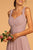 Elizabeth K - GL2608 Sleeveless Ruched-Bodice A-Line Chiffon Gown In Neutral and Purple