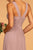 Elizabeth K - GL2608 Sleeveless Ruched-Bodice A-Line Chiffon Gown In Neutral and Purple