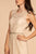 Elizabeth K - GL2611 Floral Lace Jewel A-Line Evening Gown In Neutral