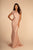 Elizabeth K - GL2612 Embellished Jewel Sheath Dress In Purple