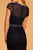 Elizabeth K - GL2612 Embellished Jewel Sheath Dress In Blue