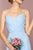Elizabeth K - GL2666 Shirred Surplice Sweetheart Bodice Gown In Blue