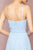 Elizabeth K - GL2666 Shirred Surplice Sweetheart Bodice Gown In Blue