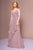 Elizabeth K - GL2666 Shirred Surplice Sweetheart Bodice Gown In Pink
