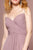 Elizabeth K - GL2666 Shirred Surplice Sweetheart Bodice Gown In Pink