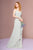 Elizabeth K - GL2666 Shirred Surplice Sweetheart Bodice Gown In Green