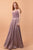 Elizabeth K - GL2667 Ruched Sweetheart A-Line Dress In Purple