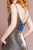 Elizabeth K - GL2673 Glitter Crepe Scoop A-line Dress In Gold