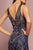 Elizabeth K - GL2685 Lace Bateau Mermaid Dress With Train In Blue