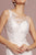 Elizabeth K - GL2689 Embellished Bateau Layered Mermaid Dress In White