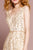 Elizabeth K - GL2691 Mesh Glitter Deep V-neck A-line Gown In Nude