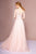 Elizabeth K - GL2693 Beaded Lace A-Line Evening Dress In Pink