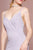 Elizabeth K - GL2696 Beaded Jersey Trumpet Dress In Purple