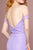 Elizabeth K - GL2697 Off Shoulder Lace Bodice A-Line Gown In Purple