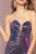 Elizabeth K - GL2703 Glitter Crepe Deep Sweetheart Trumpet Dress In Purple